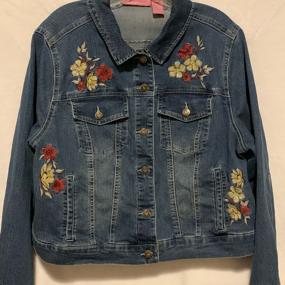 woman within jean jacket